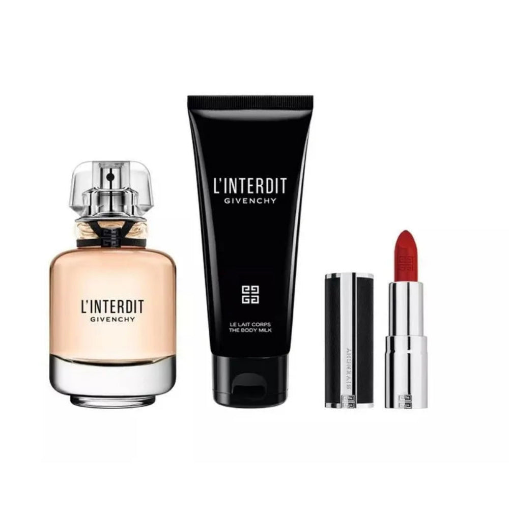 Set L'interdit Edp 50 ml +Body Lotion+Mini Le Rouge Givenchy