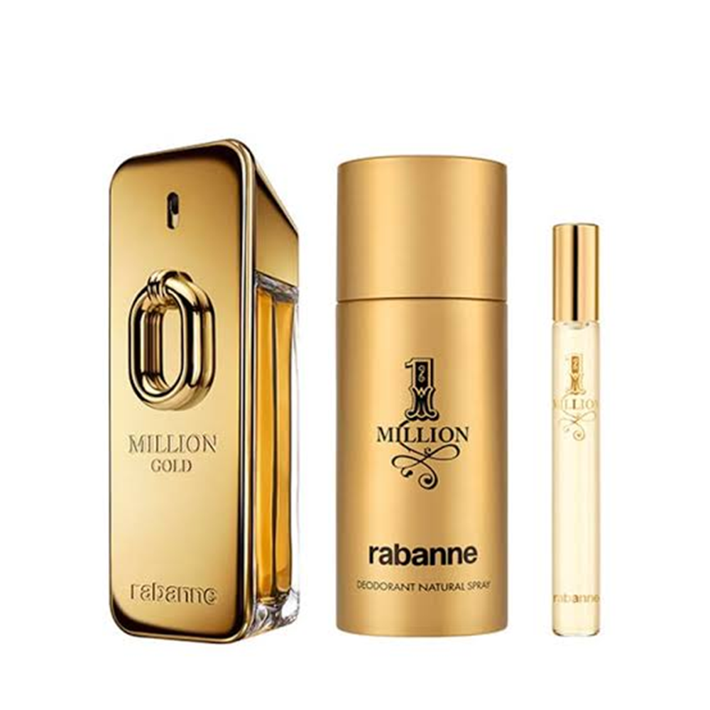 Set One Million Gold EDP + Desodorante + Travel Spray 3 Unid Paco Rabanne